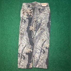 Vintage 90s Realtree Hardwoods 20-200 Camo Wrangler Hip Hop Skater 34x30 Pants